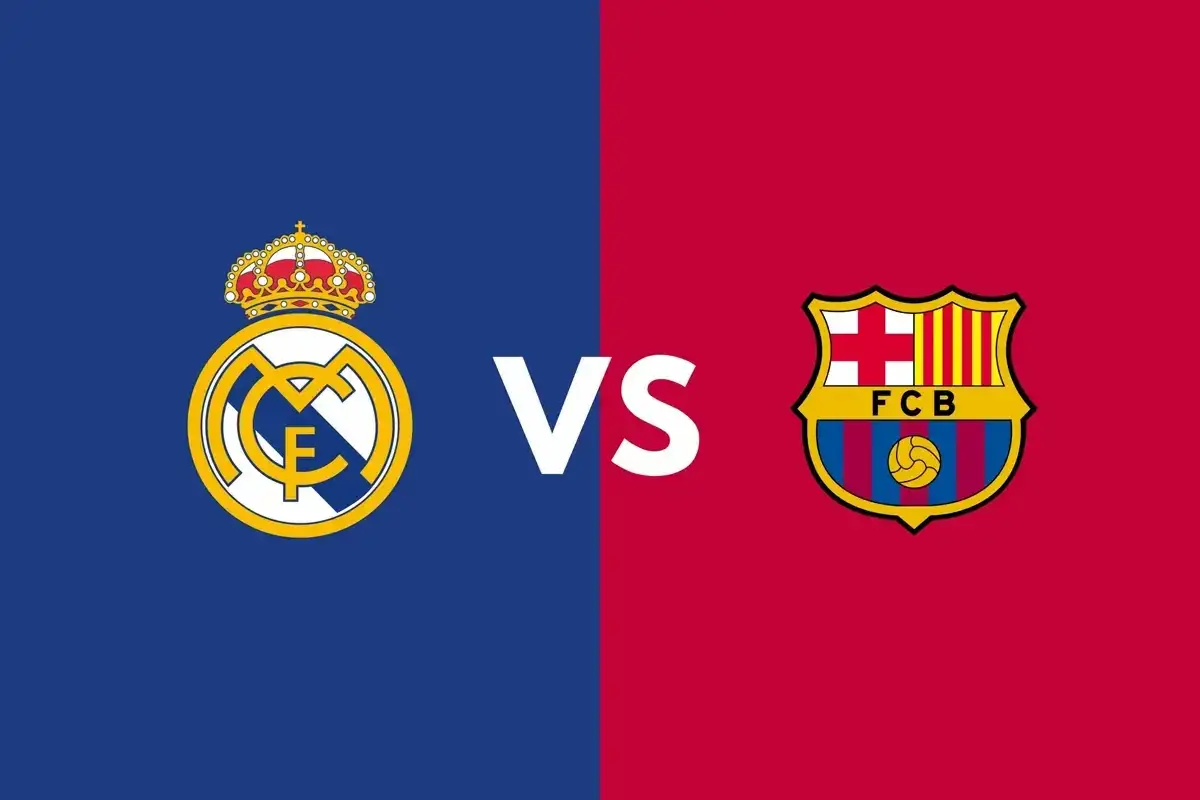 Logo Real Madryt kontra FC Barcelona. Kto jest lepszy Real czy Barca? Odwieczna rywalizacja na boisku i poza nim.
