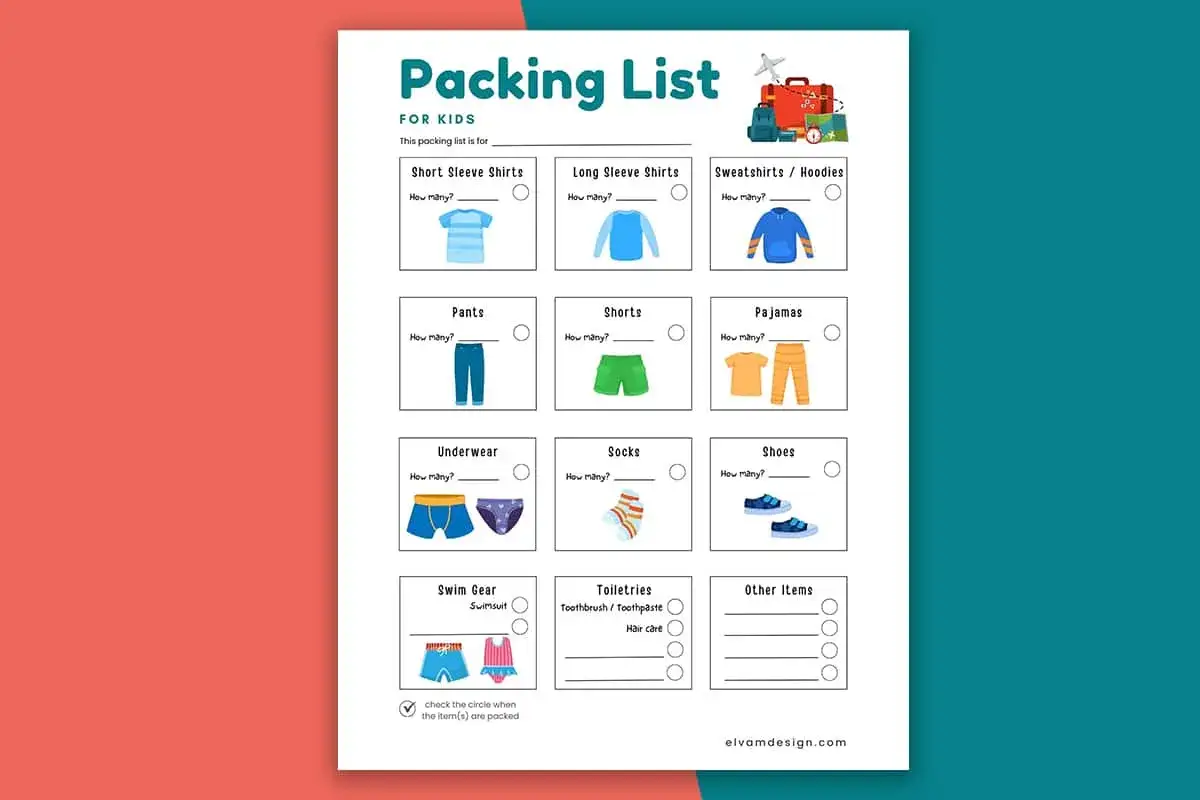 Checkliste für die Klassenfahrt: Kleidung, Schuhe, Toilettenartikel und mehr. So wird nichts vergessen!