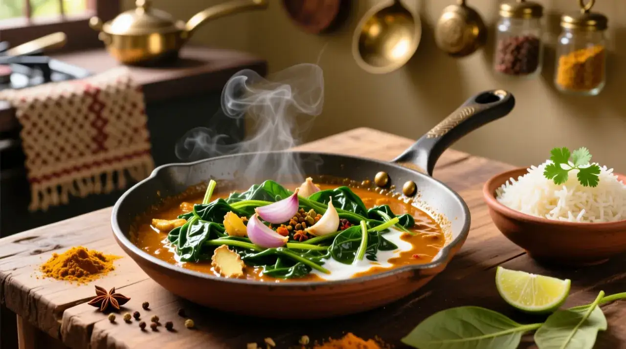 indische spinatgew&uuml;rze