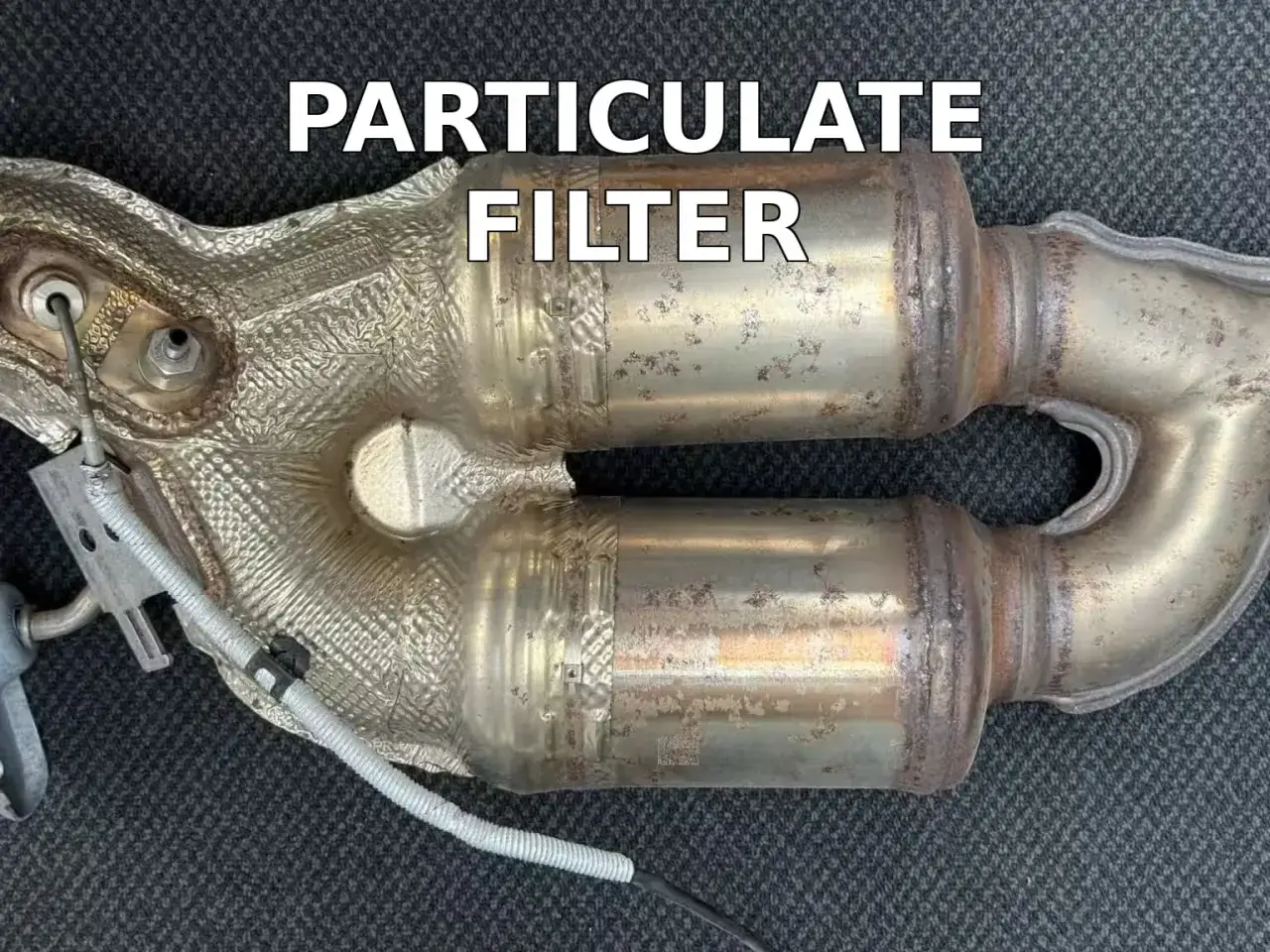 Un filtro de partículas (OPF) es un componente del sistema de escape de un coche.