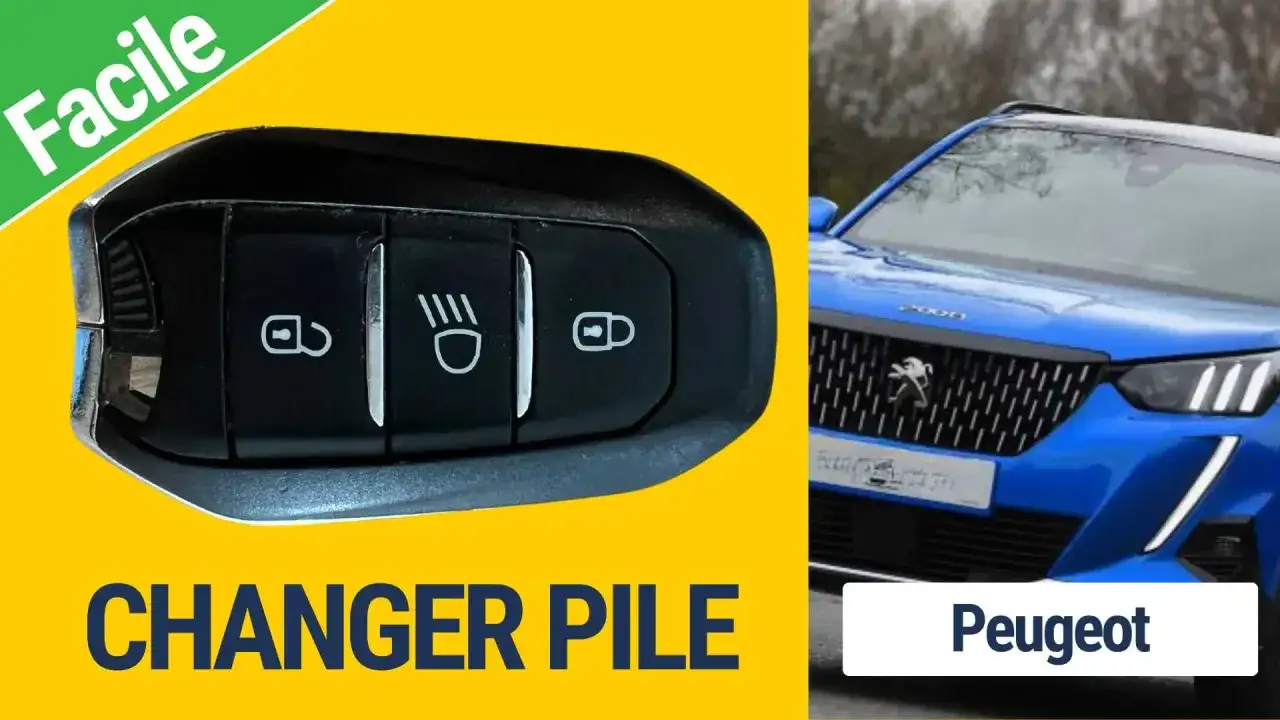 Comment changer la pile d'une cl&eacute; de voiture Peugeot : tutoriel facile pour votre cl&eacute; de voiture.