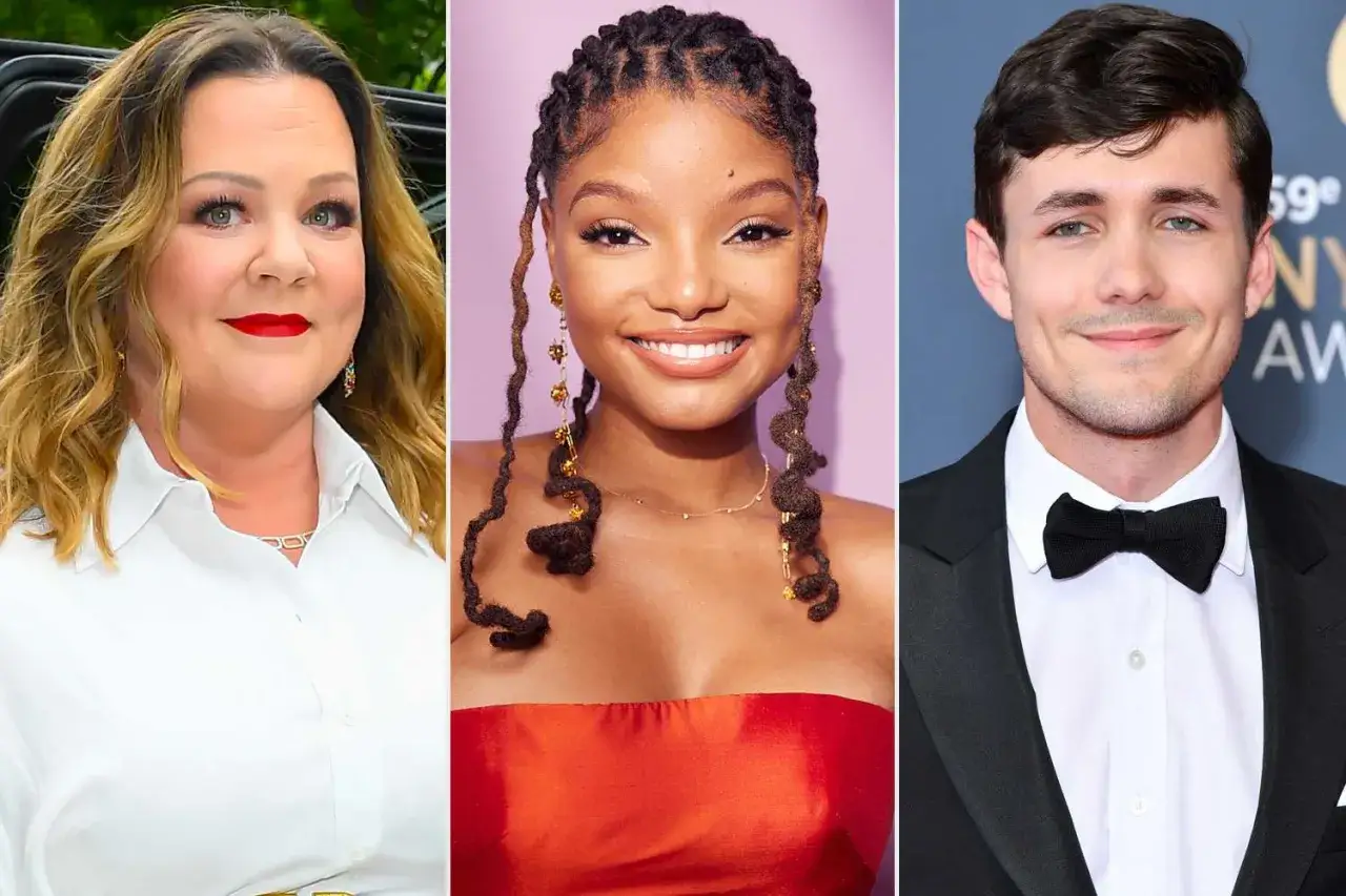 Mala syrenka obsada: Melissa McCarthy, Halle Bailey i Jonah Hauer-King.