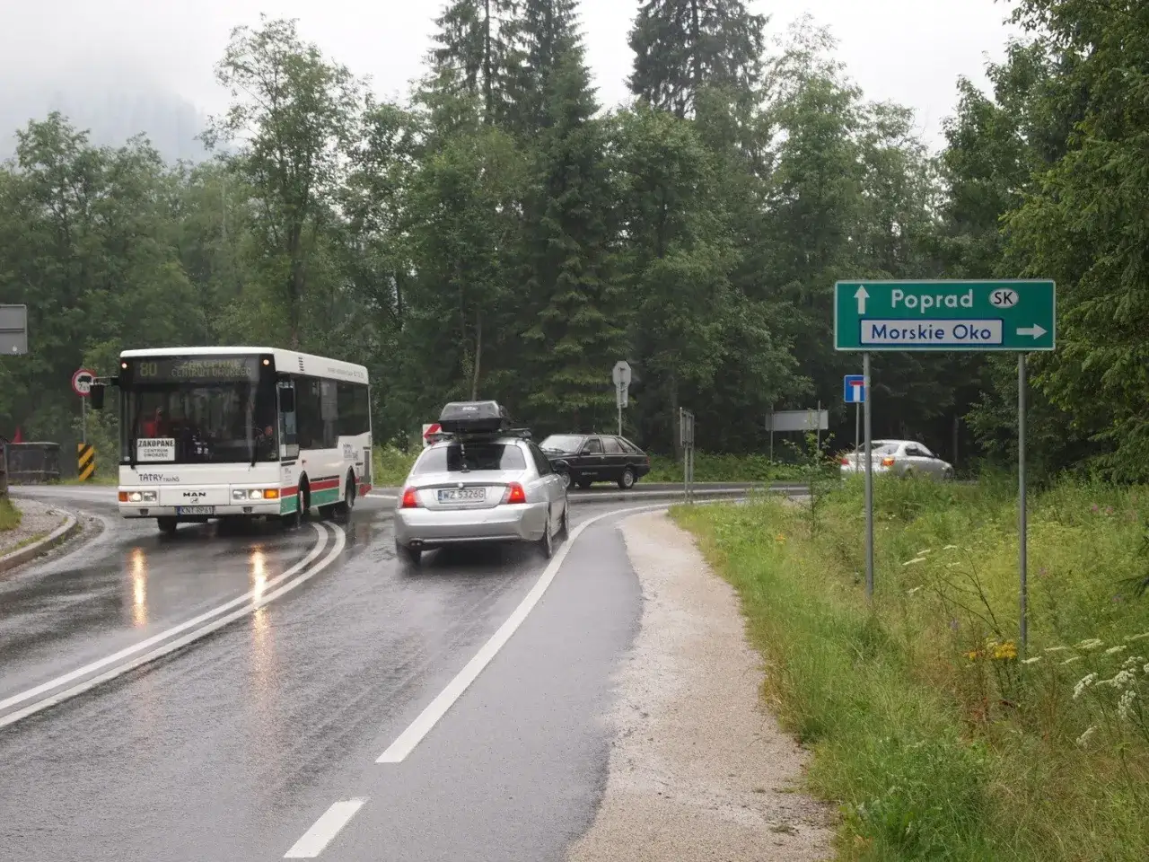 Parking Palenica Białczańska busy do Zakopanego