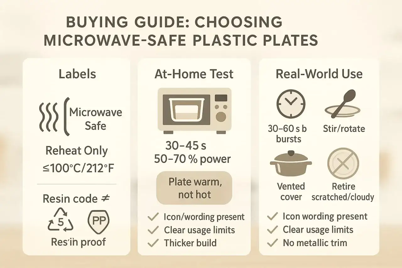 Guide pour choisir une assiette qui ne chauffe pas au micro onde. Vérifiez les étiquettes, faites un test à la maison et observez l'usage réel.