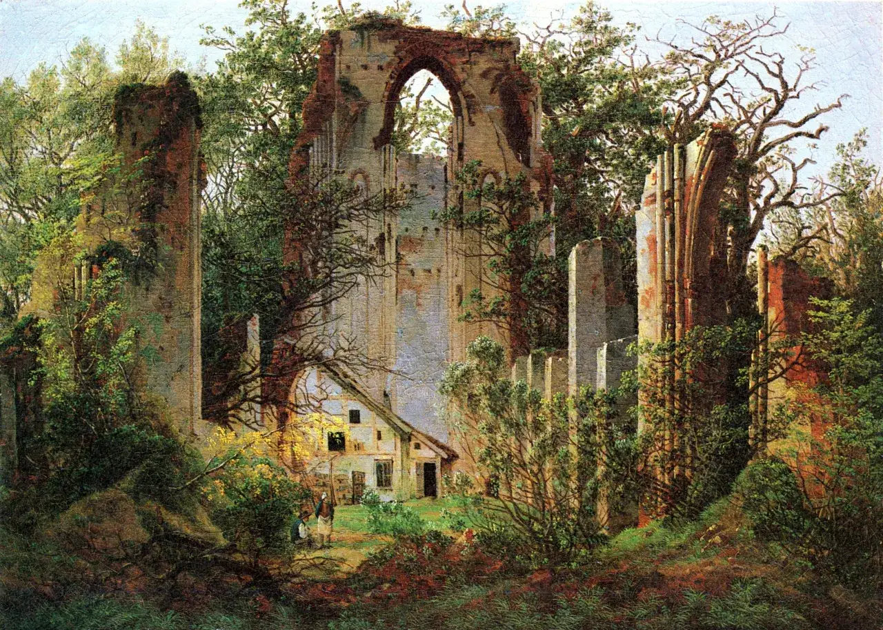 Romantyczne ruiny i cmentarze w sztuce