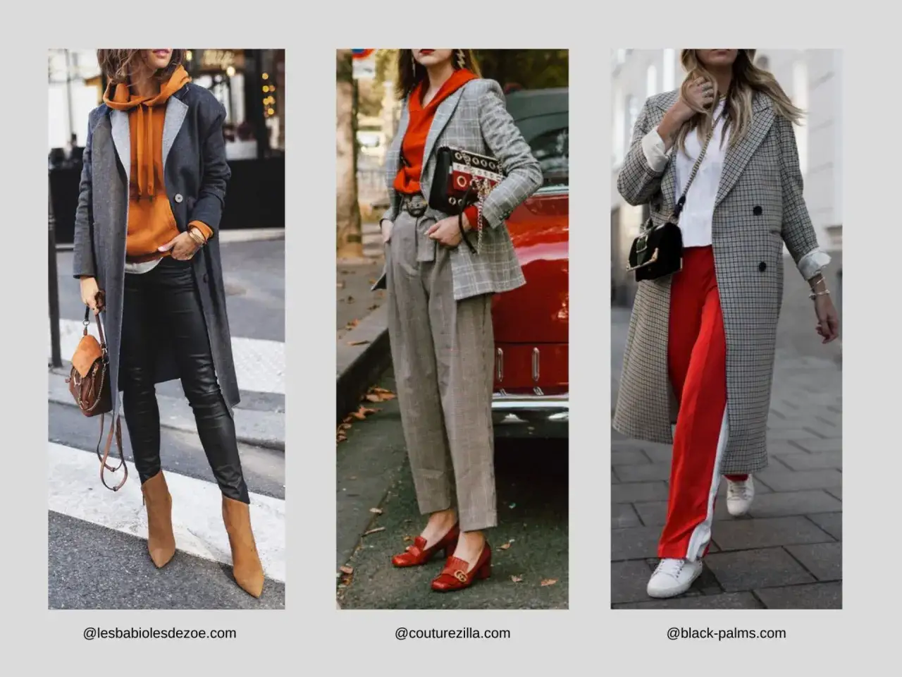 Drei Frauen zeigen modische Outfits: elegant, lässig und sportlich. Der dresscode elegant frauen wird hier neu interpretiert.