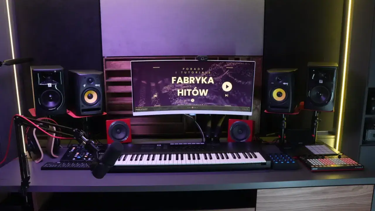 Studio nagraniowe z klawiaturą, kontrolerami i monitorami. Czy uczestnicy mogą wybierać instrumenty na których grają muzycy w studiu?