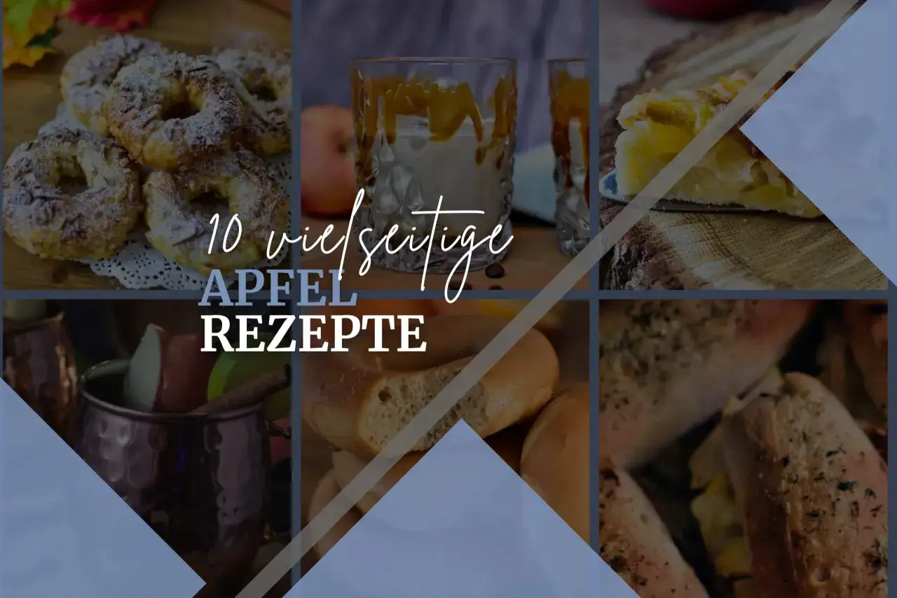 10 vielseitige Apfel Rezepte: von Keksen &uuml;ber Desserts bis zu herzhaften Gerichten.