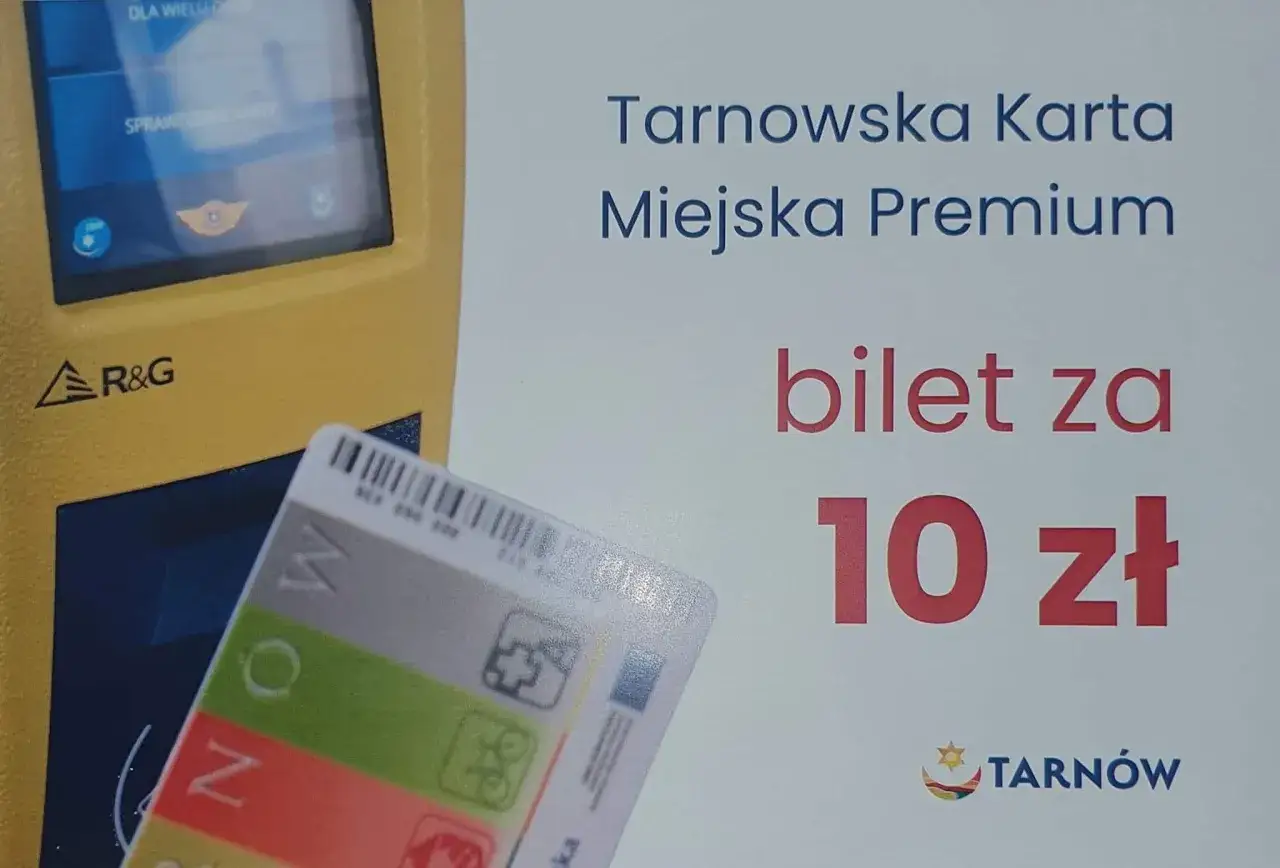 Tarnowska Karta Miejska Premium oferuje bilet miesięczny za 10 zł.