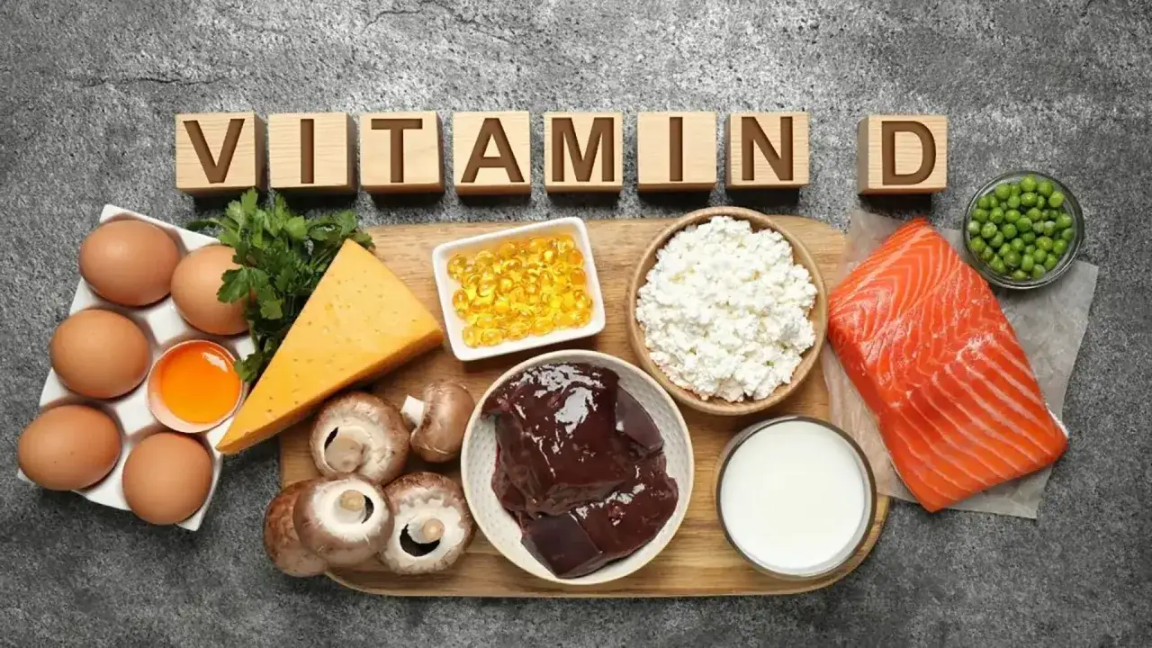 Vitamin D-rika livsmedel som &auml;gg, lax, svamp och ost. Bra f&ouml;r d vitaminer barn.