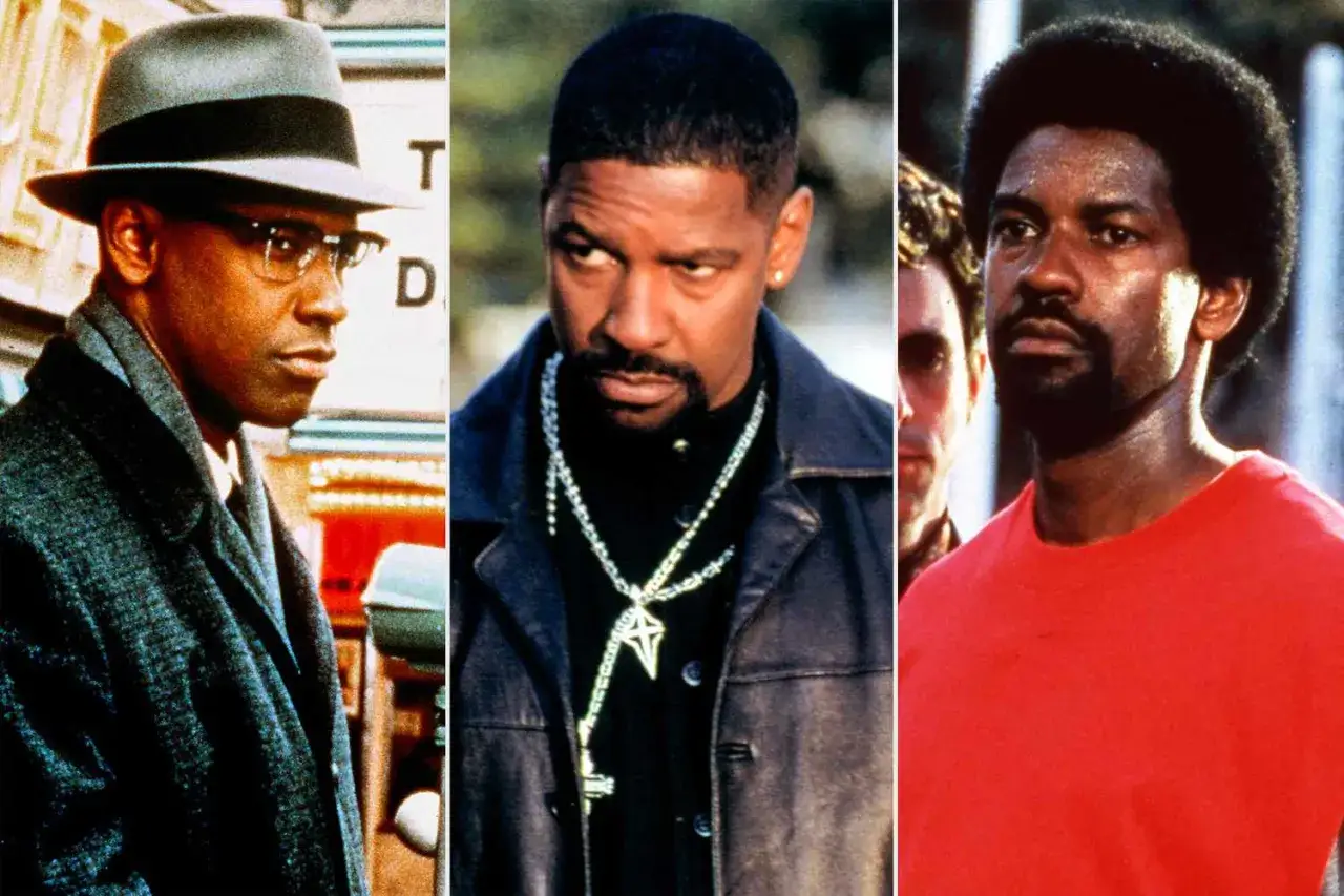 Denzel Washington w trzech ikonicznych rolach. Od eleganckiego po gangstera, jego filmy to klasyka kina.