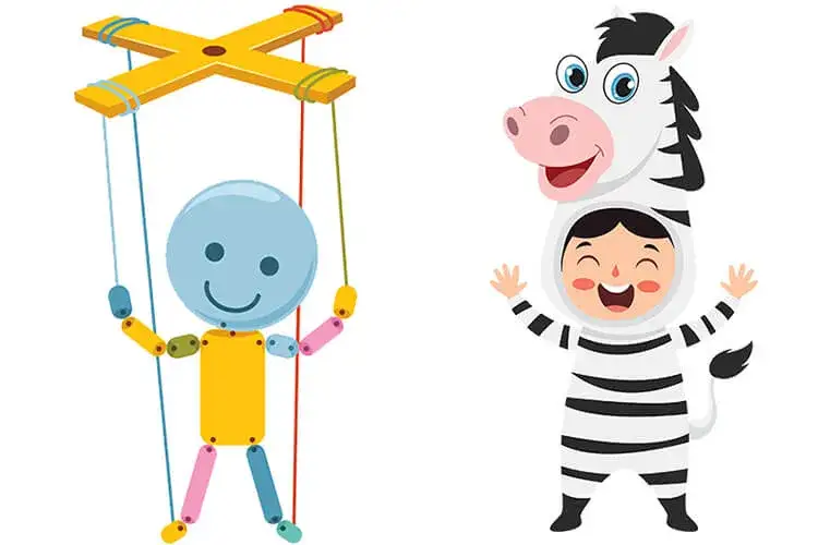 rodzaje lalek teatralnych marionetka kukiełka pacynka