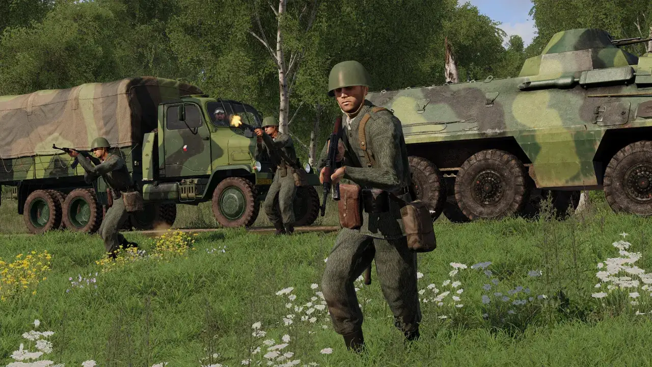 Arma 3 CSAT żołnierze heksagonalny kamuflaż