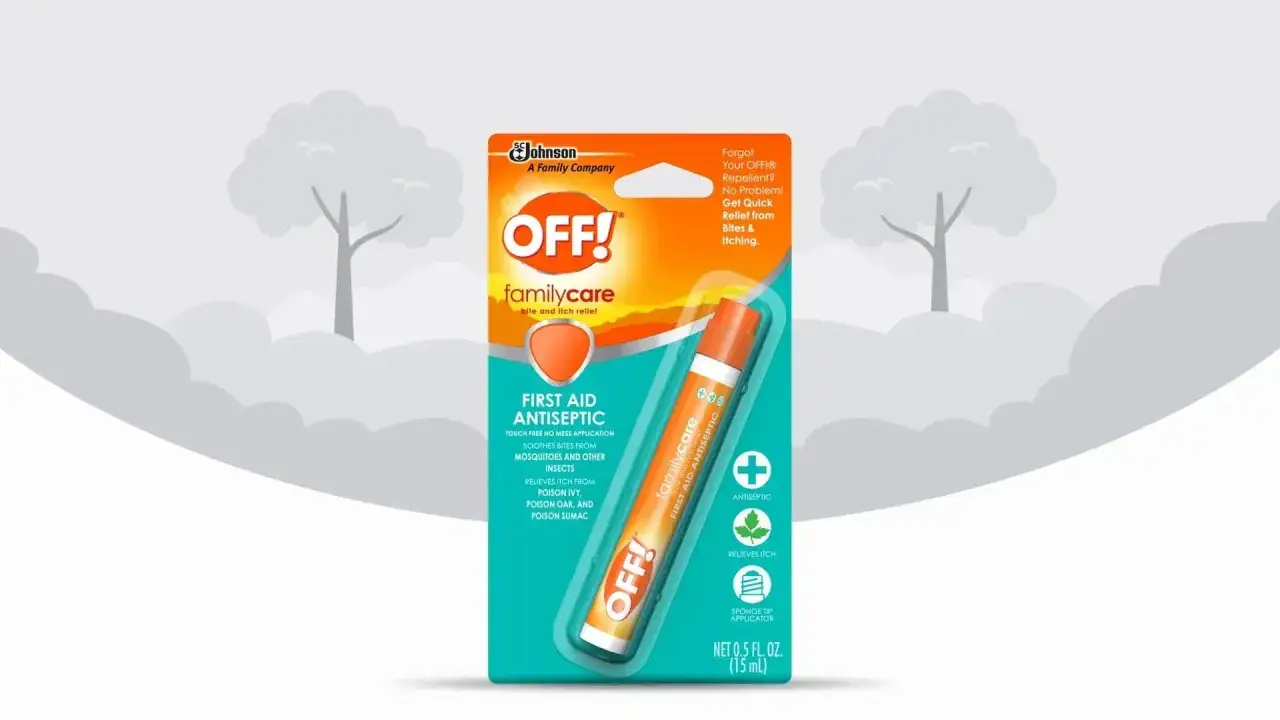 OFF! Familycare First Aid Antiseptic pour soulager les d&eacute;mangeaisons et savoir comment ne pas se gratter les boutons de moustiques.