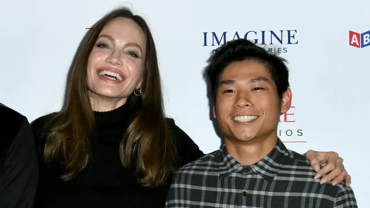 Angelina Jolie z synem Pax Thien Jolie Pitt na premierze.