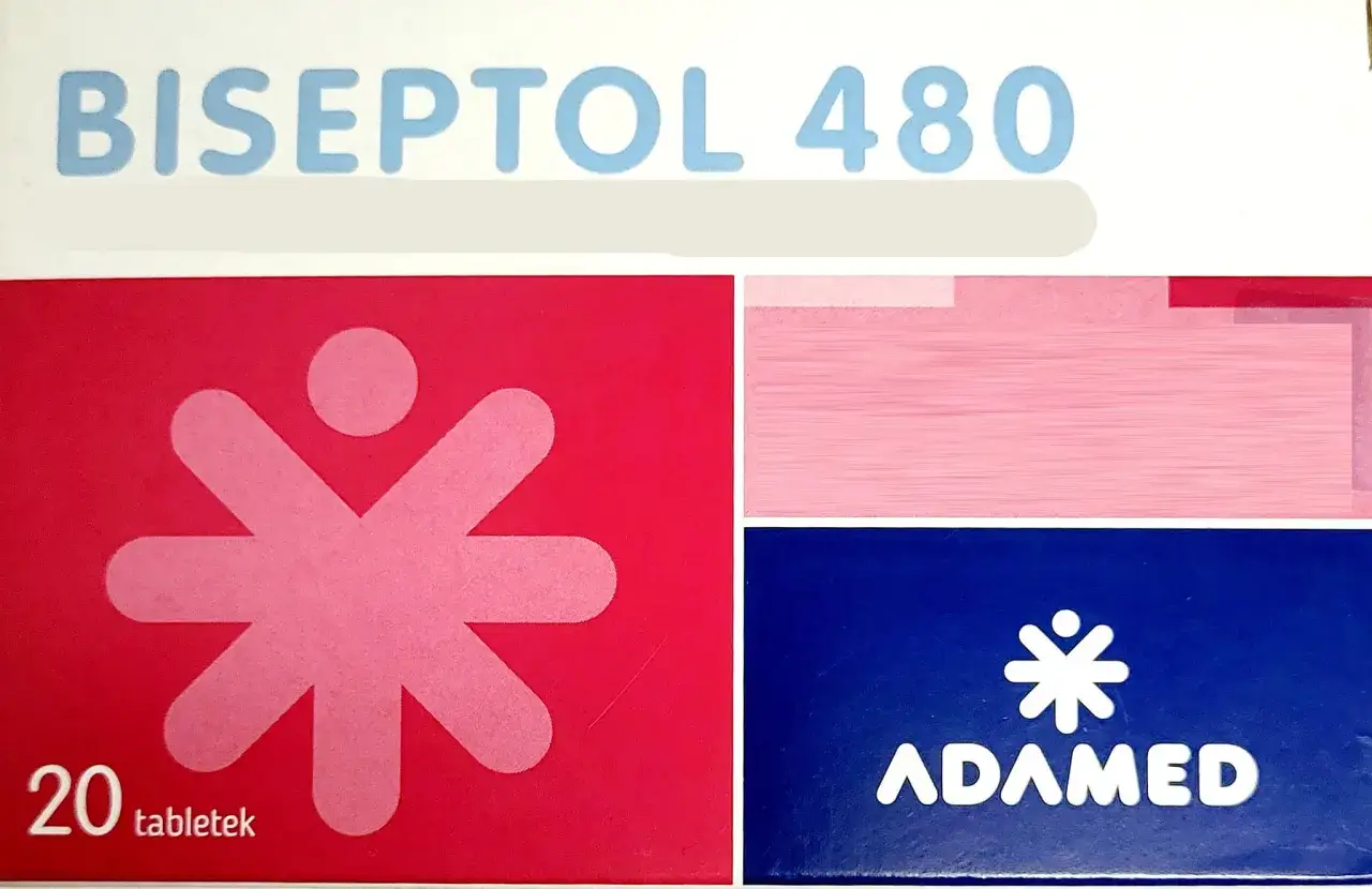 Biseptol 480 na co? Opakowanie leku Biseptol 480 z 20 tabletkami.