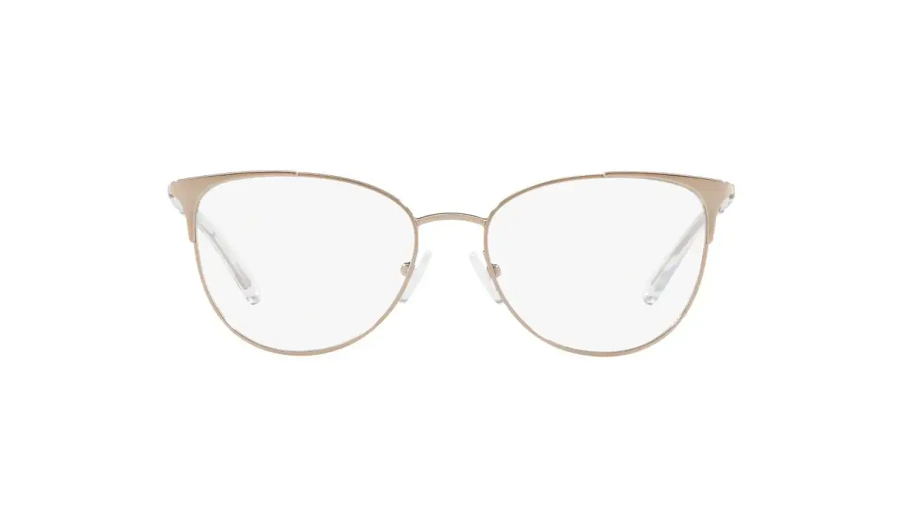 Eleganckie okulary korekcyjne w złotym kolorze. Zastanawiasz się, ile kosztują szkła korekcyjne do takich oprawek?