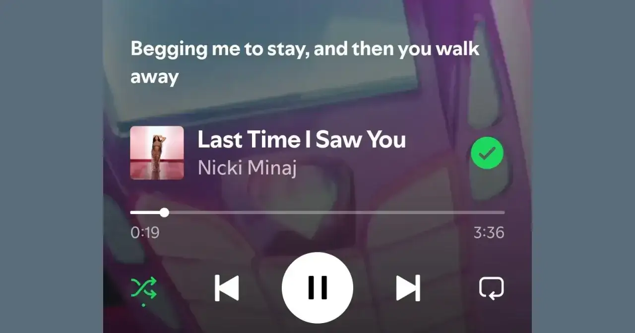 Spotify lyrics: