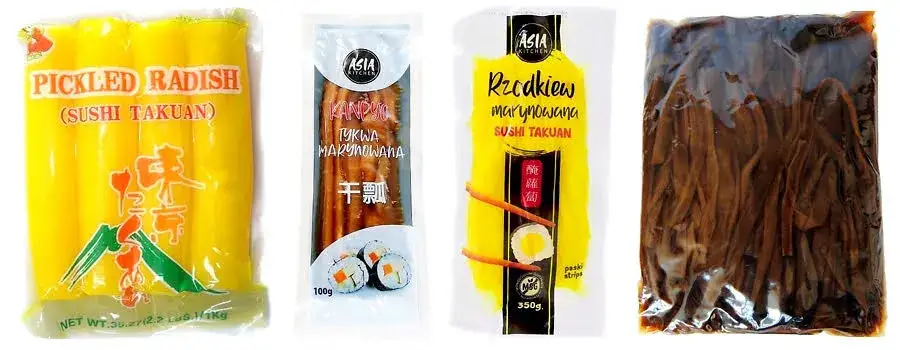 różne warzywa do sushi