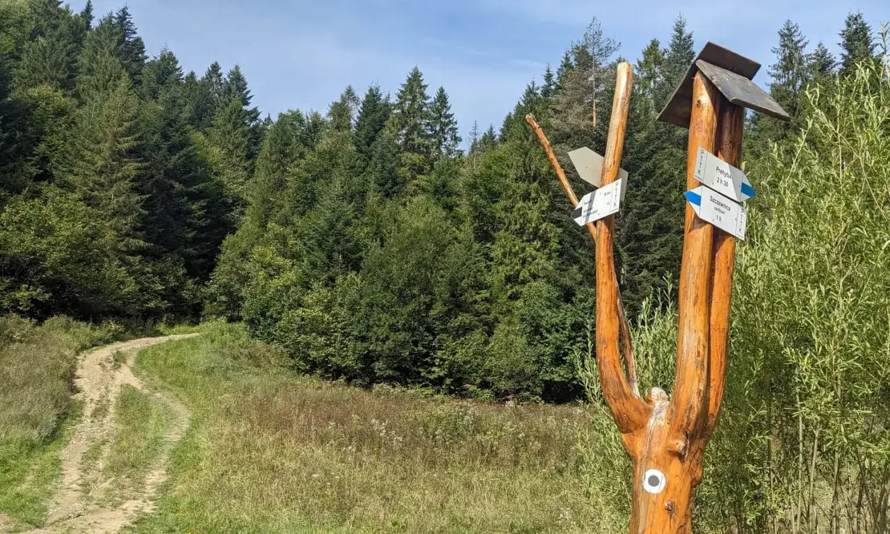 Mapa szlaków turystycznych Szczawnica Bereśnik