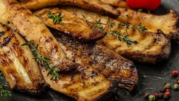 grillowane boczniaki na ruszcie