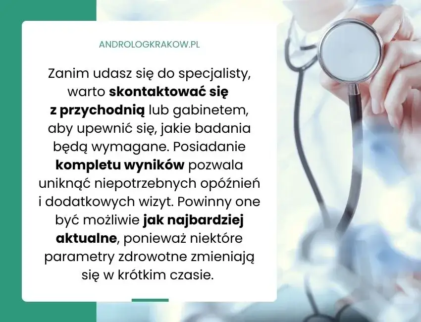 Urolog wyjaśnia pacjentowi wyniki badań