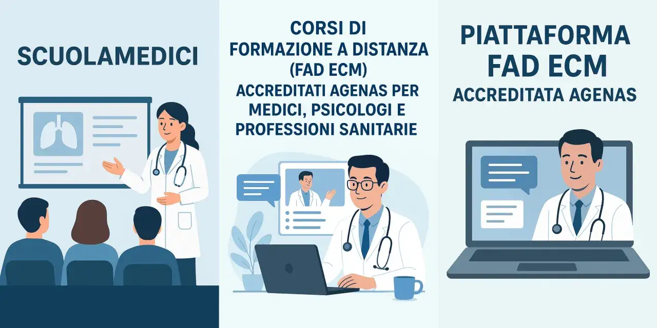 Corsi di formazione a distanza (FAD ECM) accreditati per professionisti sanitari. Un esempio di stilema ecm fad per la tua crescita professionale.
