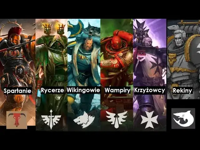 Warhammer 40k różne frakcje i bohaterowie