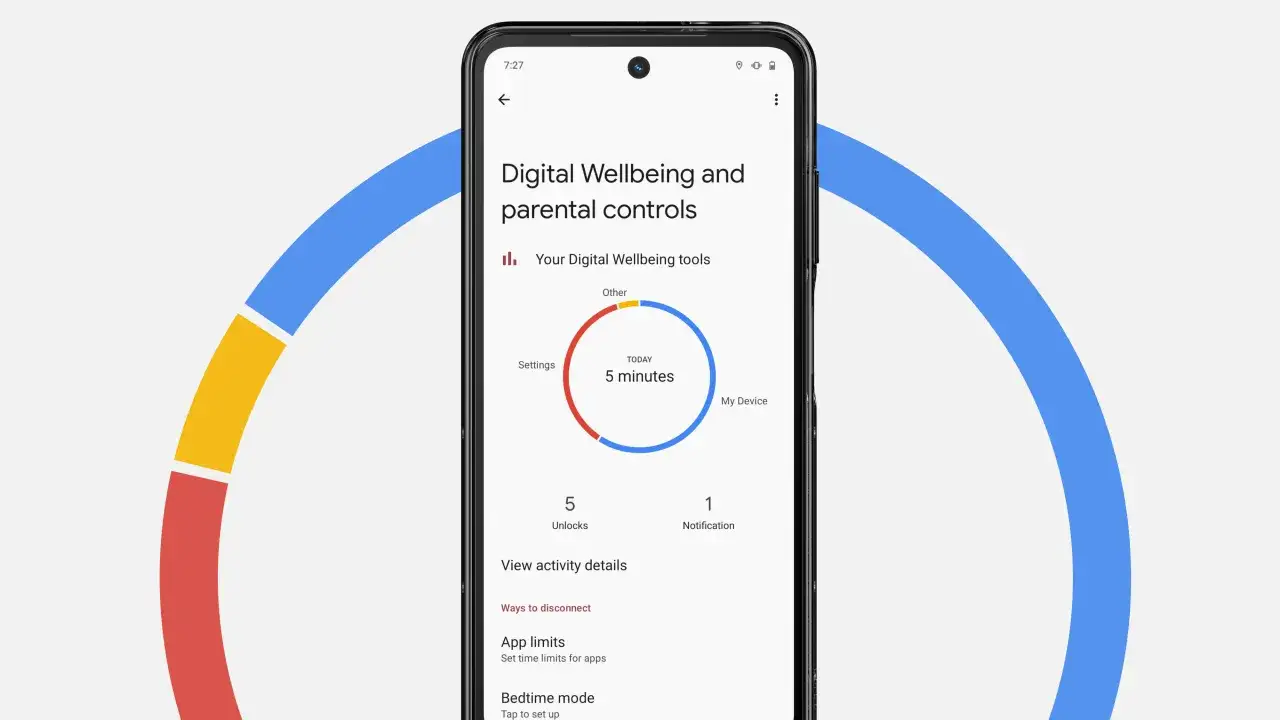digital wellbeing, osoba patrząca na statystyki telefonu