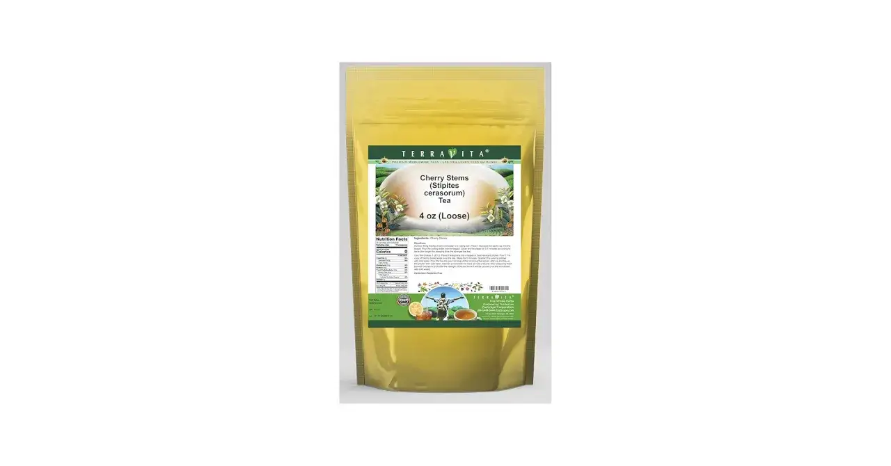 Sachet de th&eacute; de queues de cerise, 4 oz. D&eacute;couvrez les queue de cerise bienfaits pour une infusion relaxante.