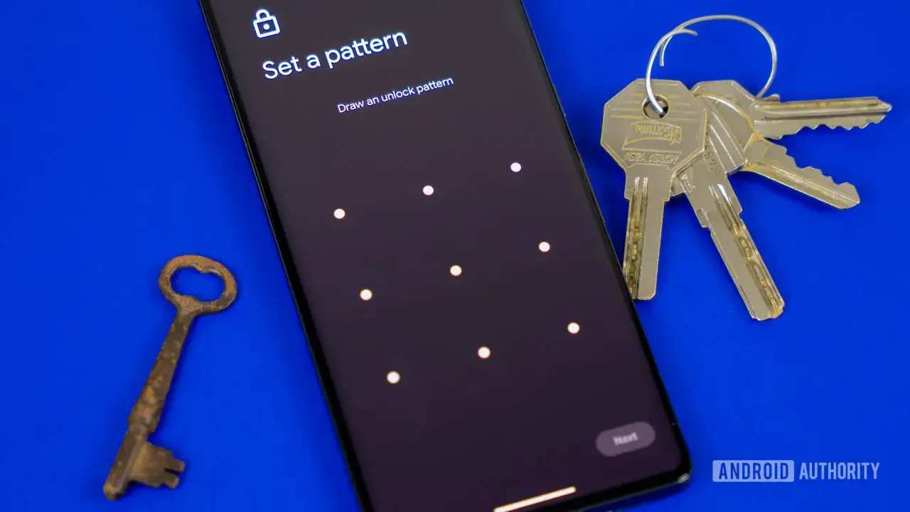 Telefon z ekranem blokady 