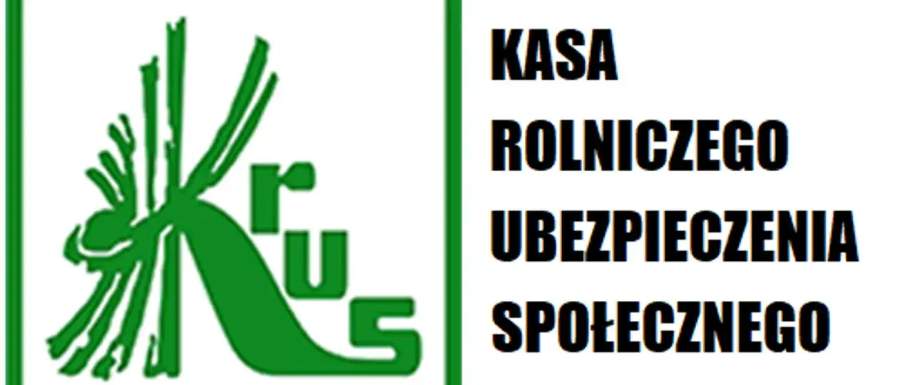 Logo KRUS z napisem