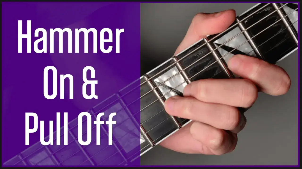 Gitarrenhals mit Text