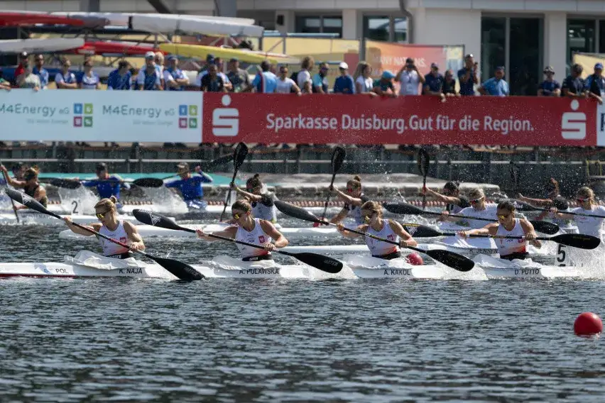 Polska czwórka kajakarska Duisburg 2023 złoto