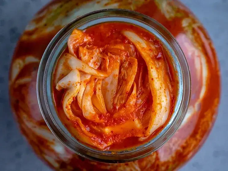 składniki na kimchi z kapusty pekińskiej