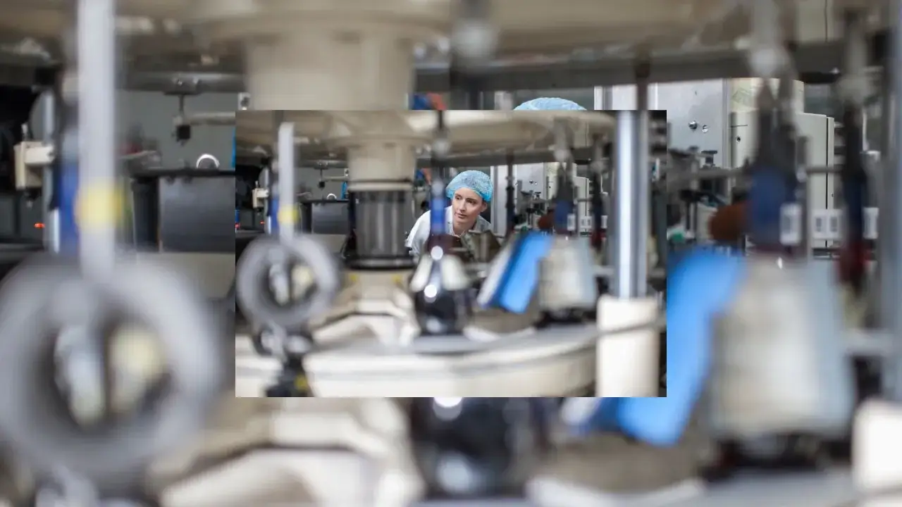 Pracownica w czepku nadzoruje linię produkcyjną. Dlaczego w 2026 roku warsztaty z własną lakiernią są najdroższe w utrzymaniu?