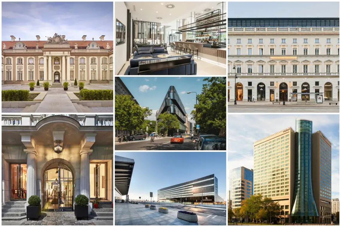 hotele warszawa standardy 1-5 gwiazdek porównanie