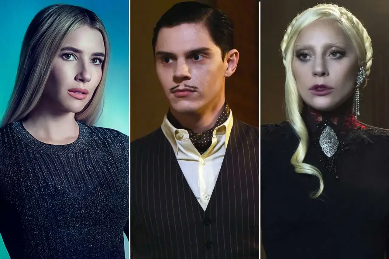 Emma Roberts, Evan Peters i Lady Gaga – ikony american horror story obsada.