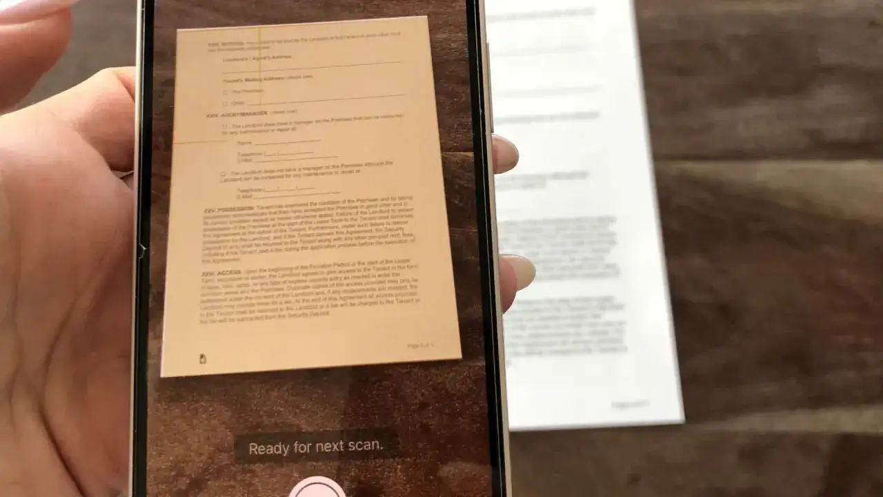Skanowanie dokumentu za pomocą iPhone'a. Zobacz, jak łatwo zrobić skan iphonem.