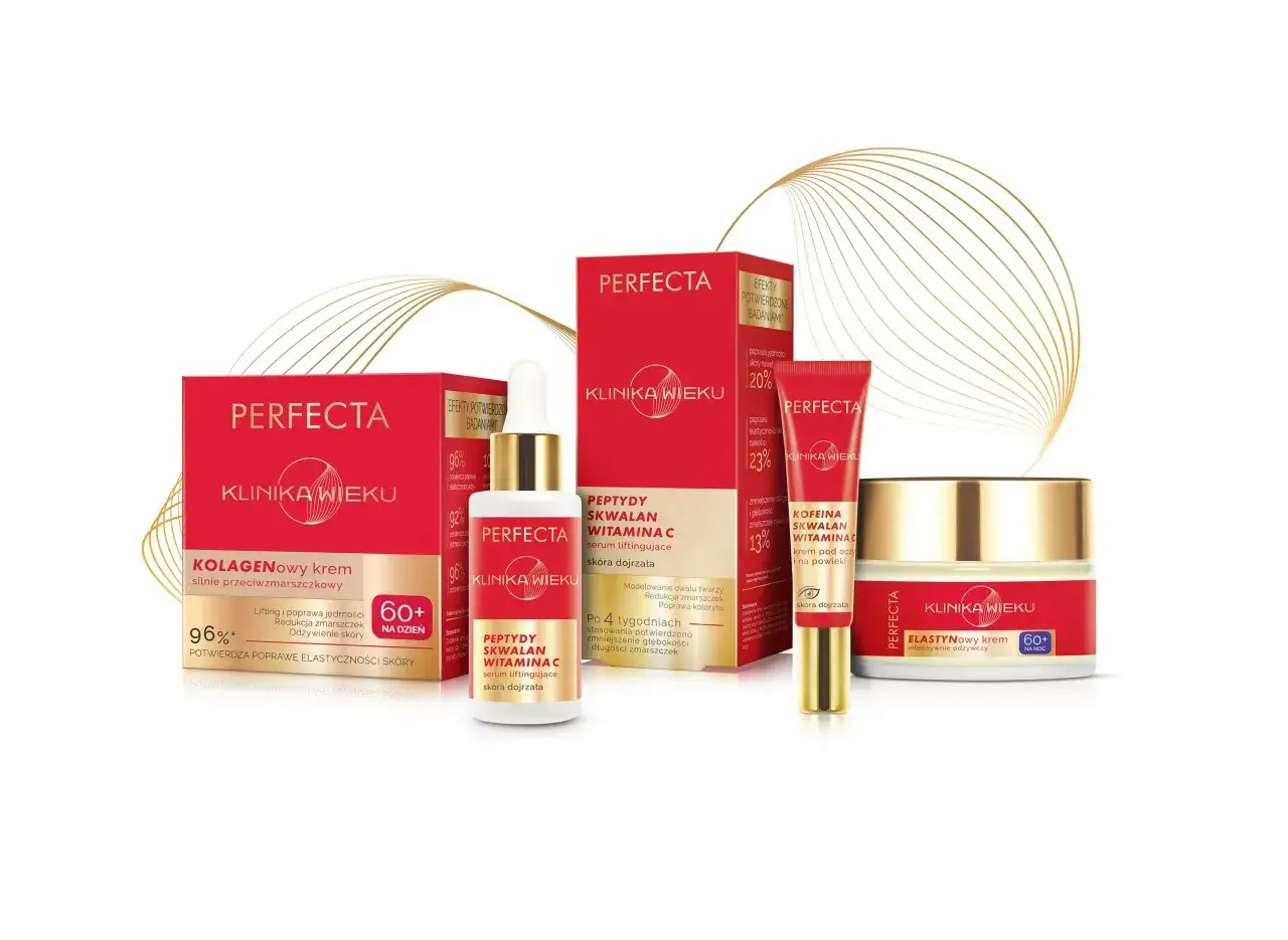 Szukasz idealnego kremu po 50 roku życia? Na forum polecają Perfecta Klinika Wieku: kolagenowy, peptydowy i elastynowy.