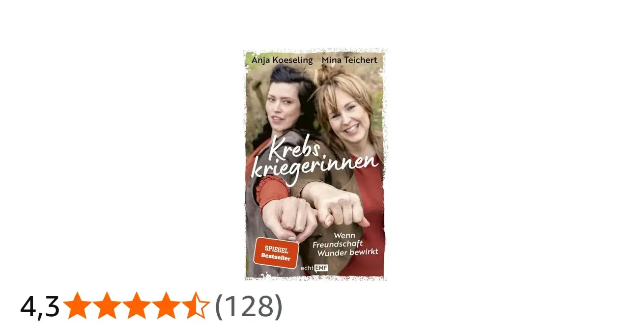 Anja Koeseling und Mina Teichert zeigen auf dem Buchcover