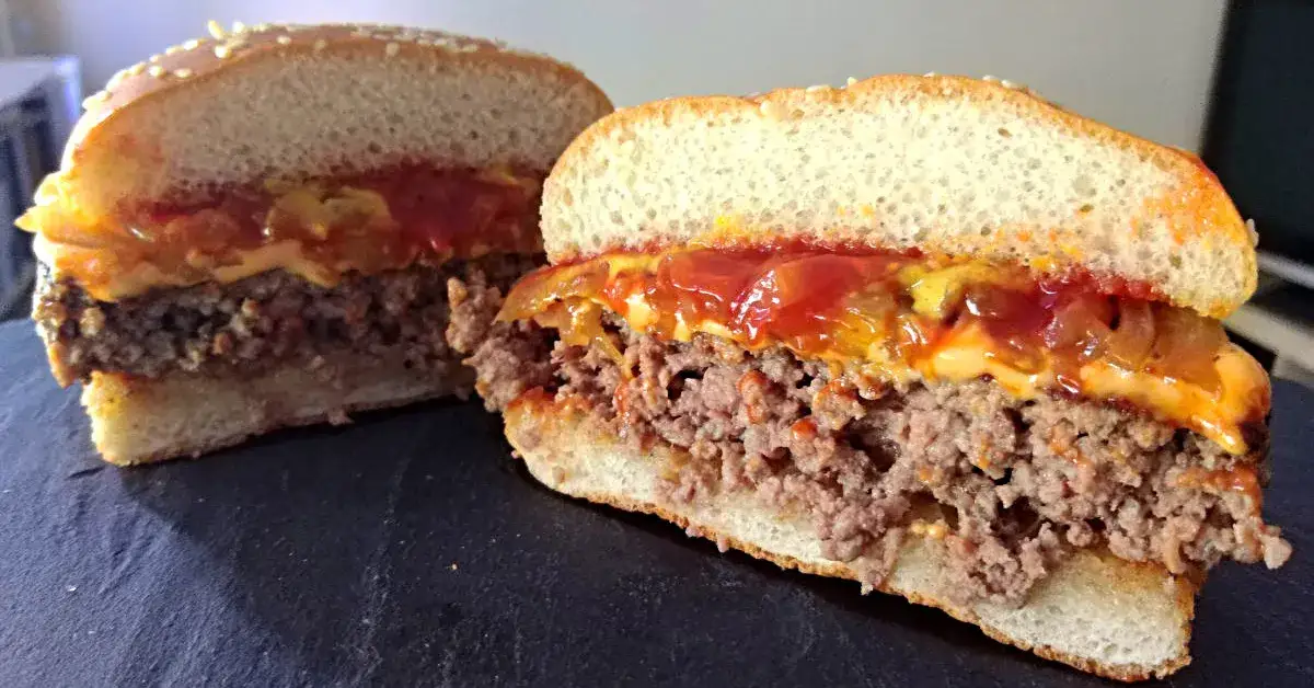 idealny hamburger przekrój