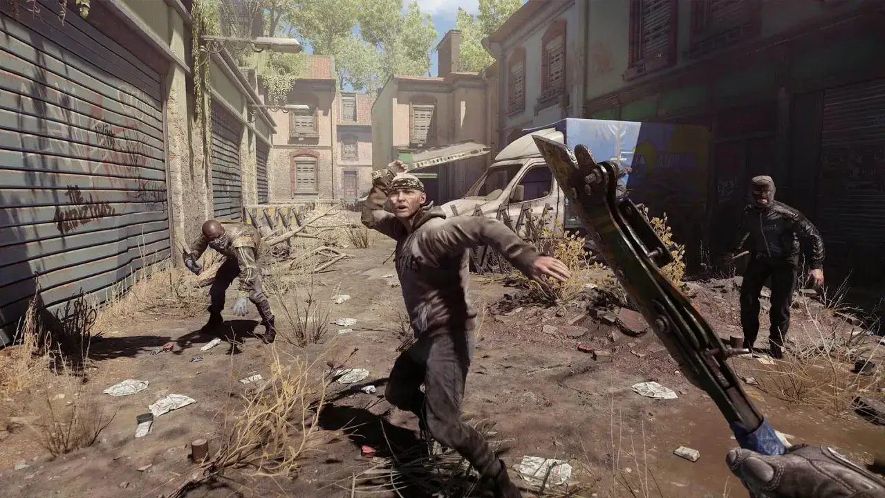 Gracz walczy z przeciwnikami w postapokaliptycznym świecie. Sprawdź Dying Light 2 wymagania, by m&oacute;c cieszyć się grą.