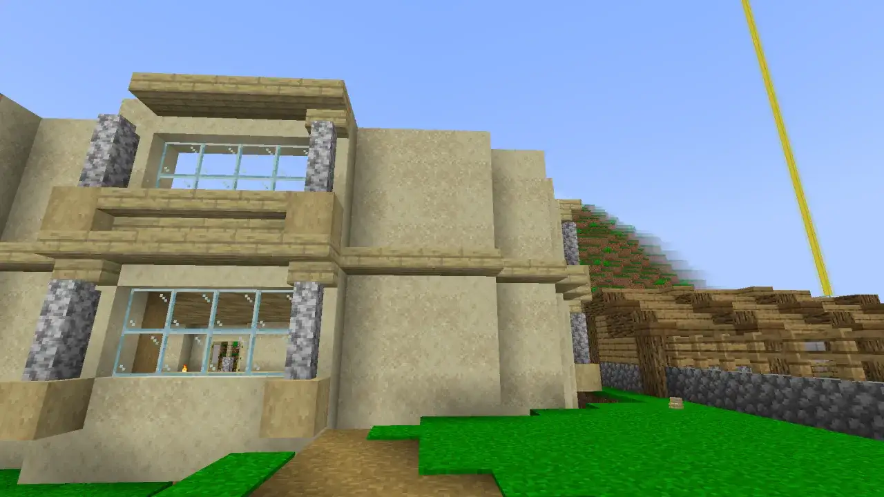 Minecraft ściany domów tekstury głębia
