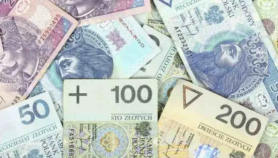 Price tag in a Polish shop with zloty price