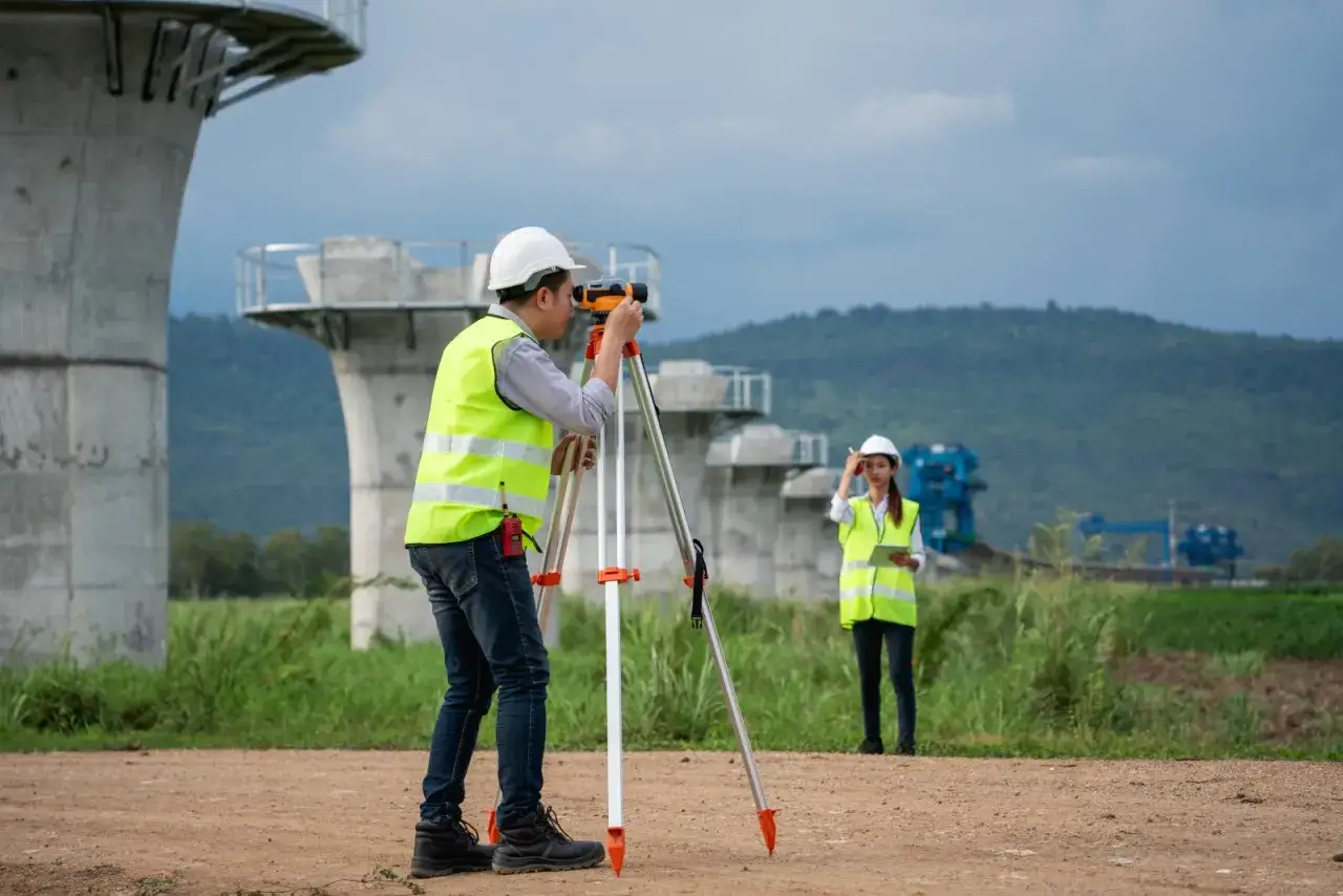 geodeta trudny teren praca