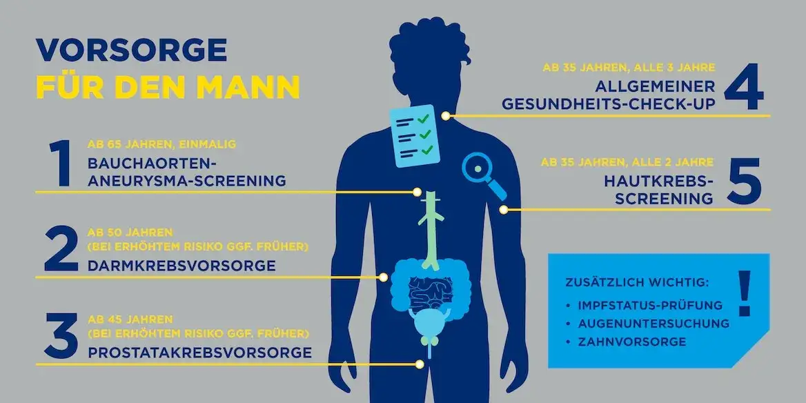 Gesundheits-Check-up Infografik oder Ablauf