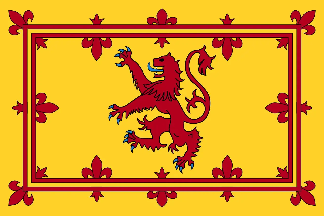 Lion Rampant Królewski Sztandar Szkocji