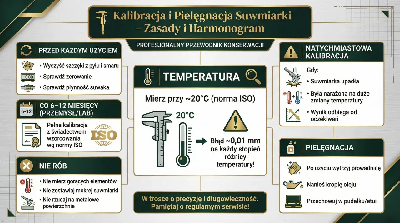 Budowa suwmiarki: wskazówki dotyczące kalibracji, pielęgnacji i użytkowania. Unikaj błędów, dbaj o precyzję.