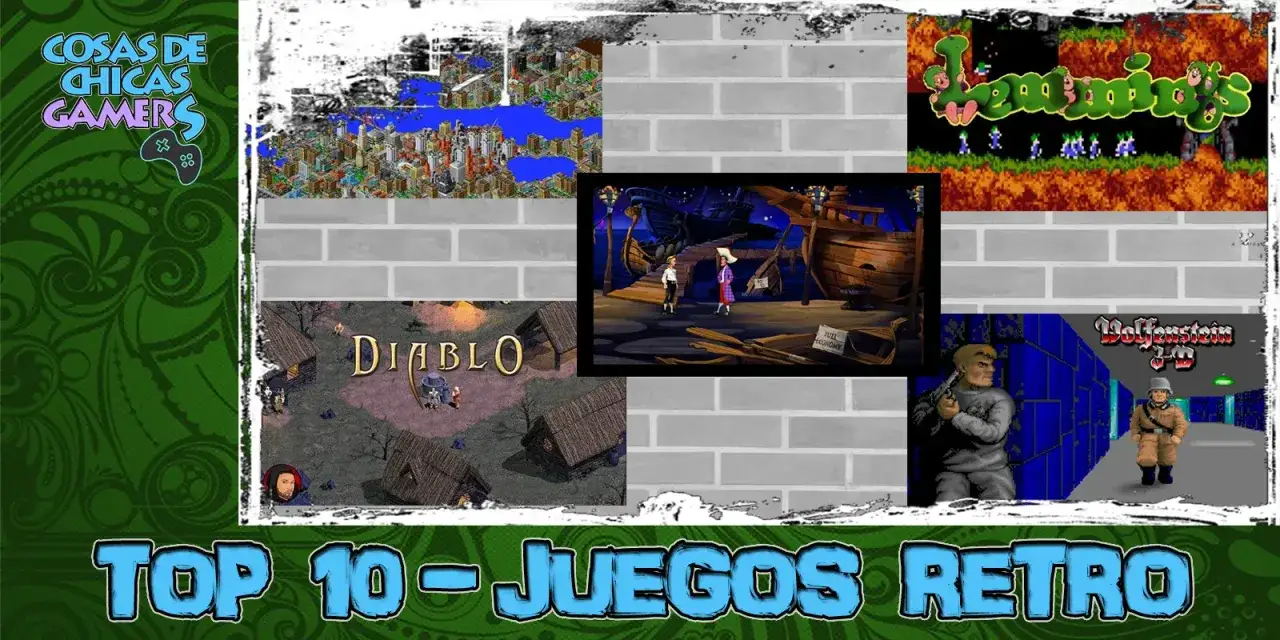 Top 10 juegos antiguos PC: Lemmings, Diablo, Wolfenstein 3D, The Secret of Monkey Island y más.
